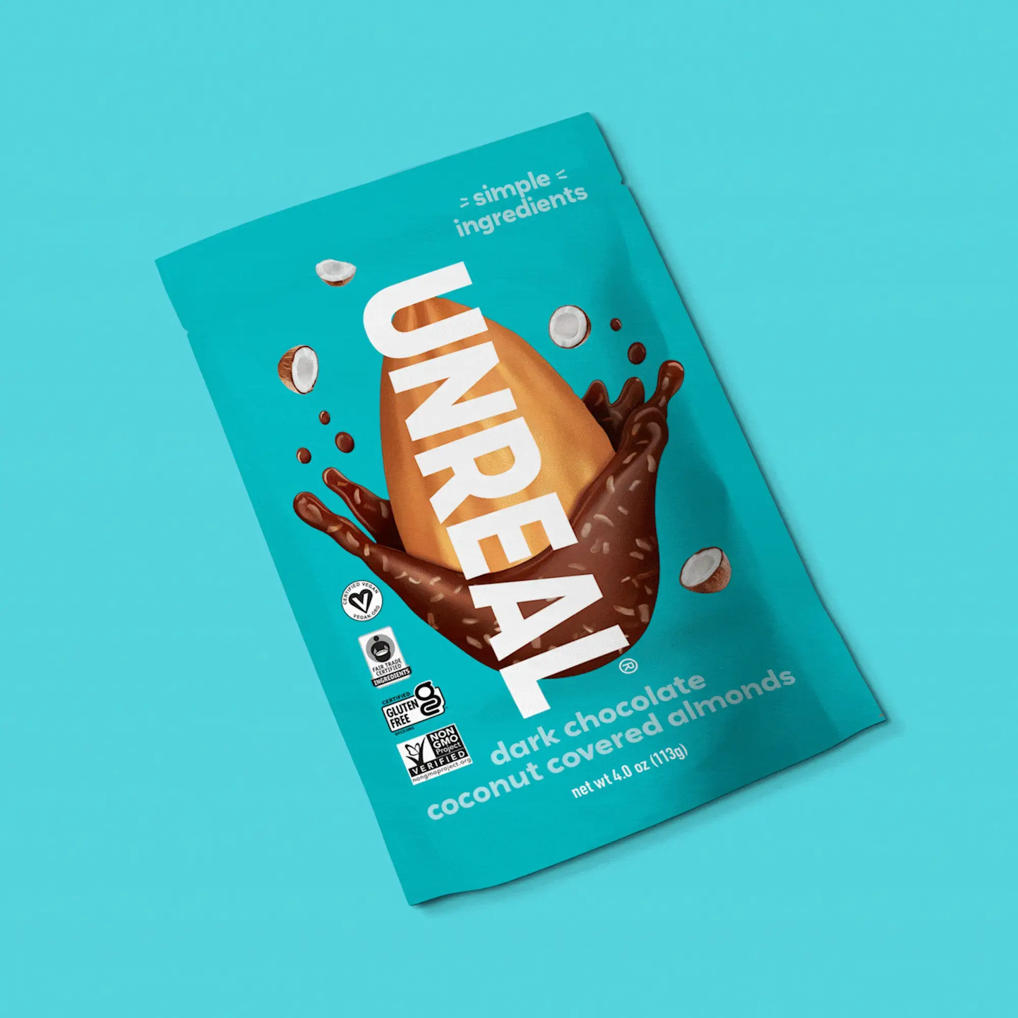 Dark chocolate dark chocolate coconut almonds - everyday 4 oz - Image 3
